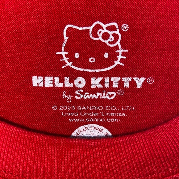 Sanrio Red Hello Kitty Short Sleeve Tee - Picture 3 of 3